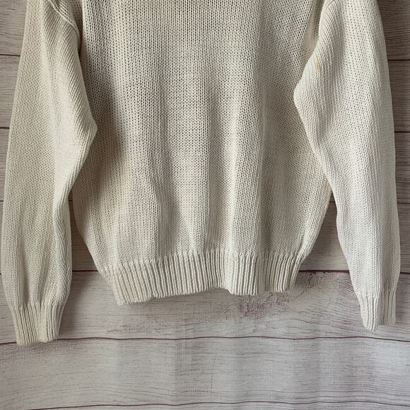 Vintage Jantzen Embroidered by Hand Sweater Floral V Neck Size Medium - Picture 12 of 14